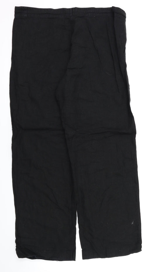 Anucci Womens Black Trousers Size 16 L29 in