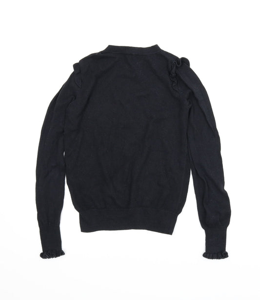 Oasis Womens Black Pullover Jumper Size XS