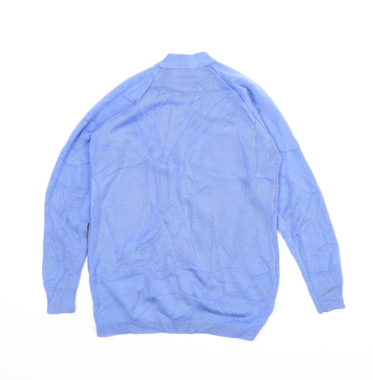 Heritage Dimension Womens Blue Cardigan Jumper Size S