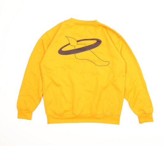 All We Do is Mens Orange Pullover Sweatshirt Size M