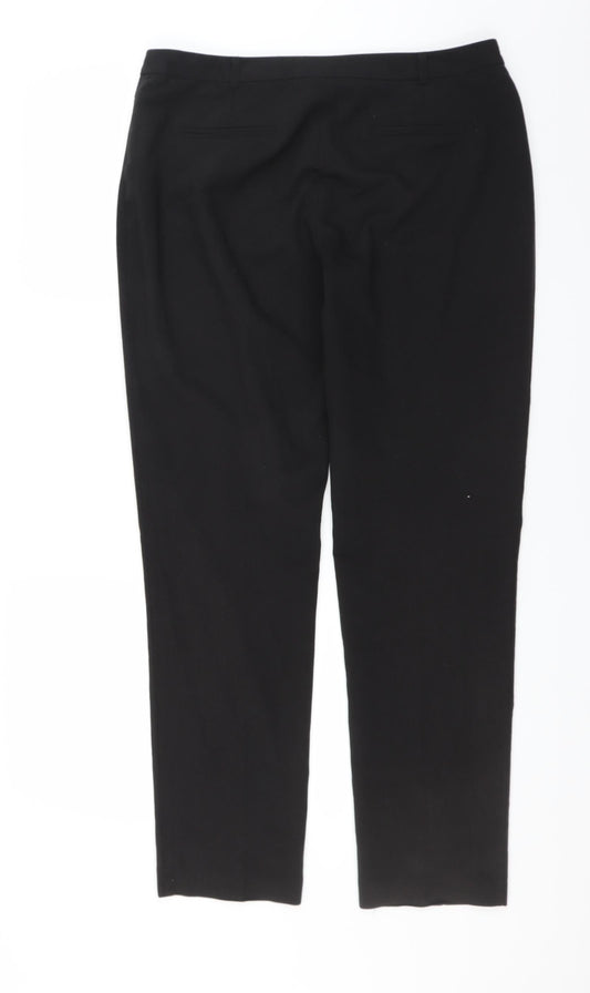 Dorothy Perkins Womens Black Trousers Size 12 L29 in