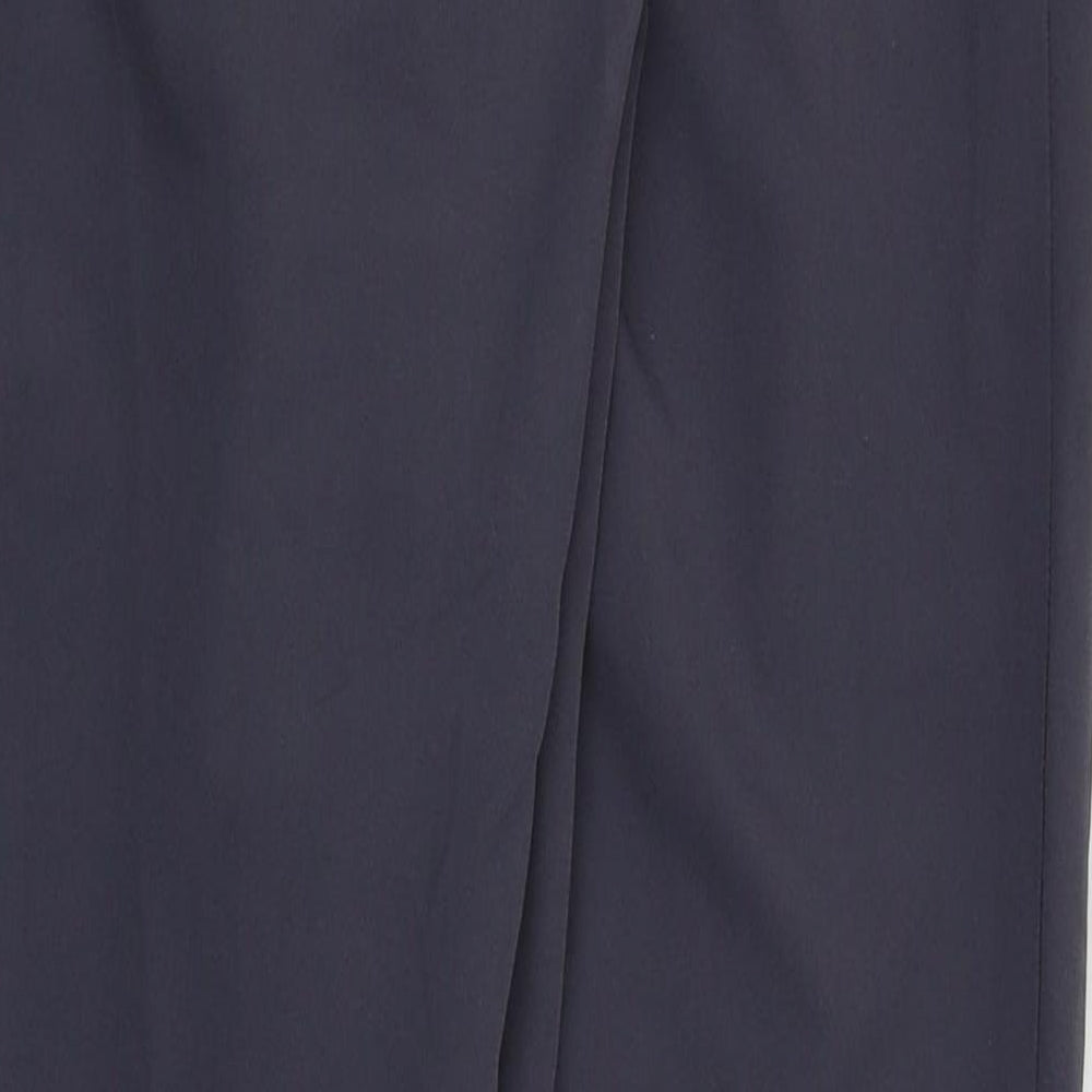 Brand and care label for New Look women’s grey trousers, size UK 12, 26-inch leg