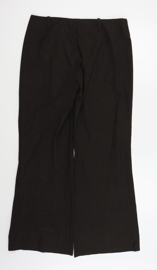 Per Una Womens Brown Trousers Size 14 L29 in