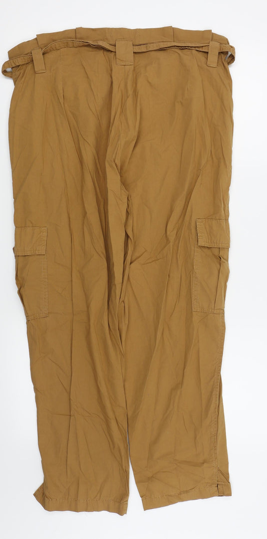 Asda George Womens Beige Trousers Size 16 L25 in