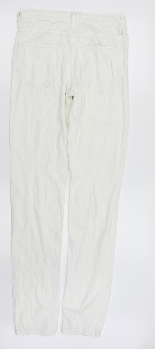 C DENIM Womens White Skinny Jeans Size 34 L33 in