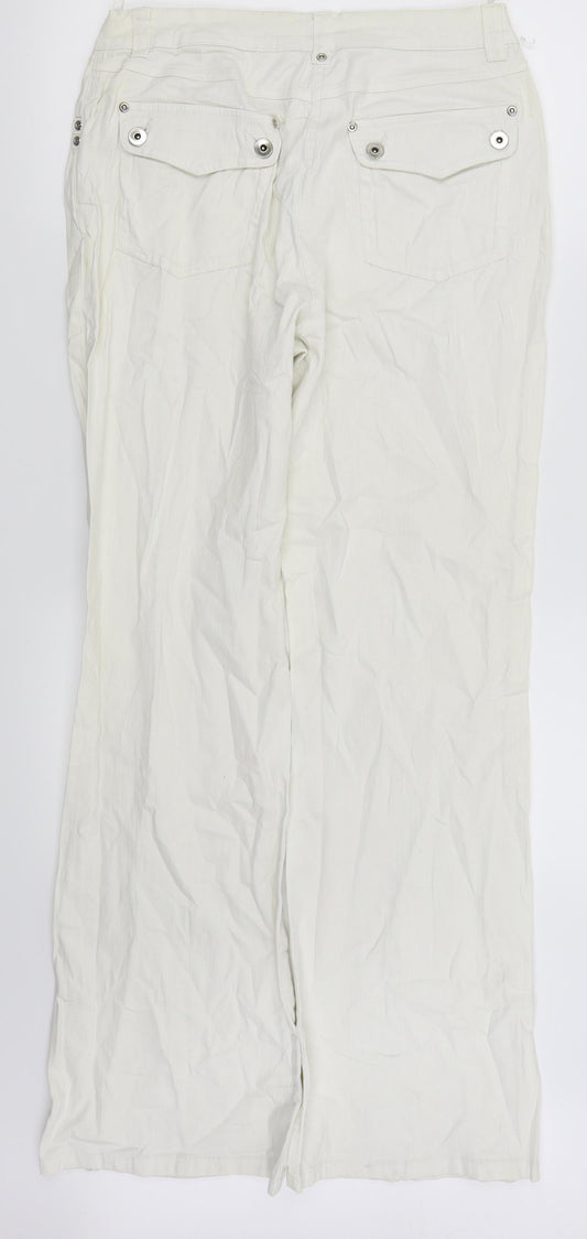 HEINE Womens Silver Straight Jeans Size 28 L30 in