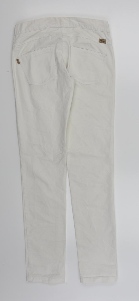 7 Days Womens White Skinny Jeans Size 6 L29 in