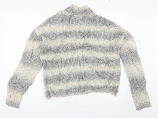 Primark Womens Grey Pullover Jumper Size S