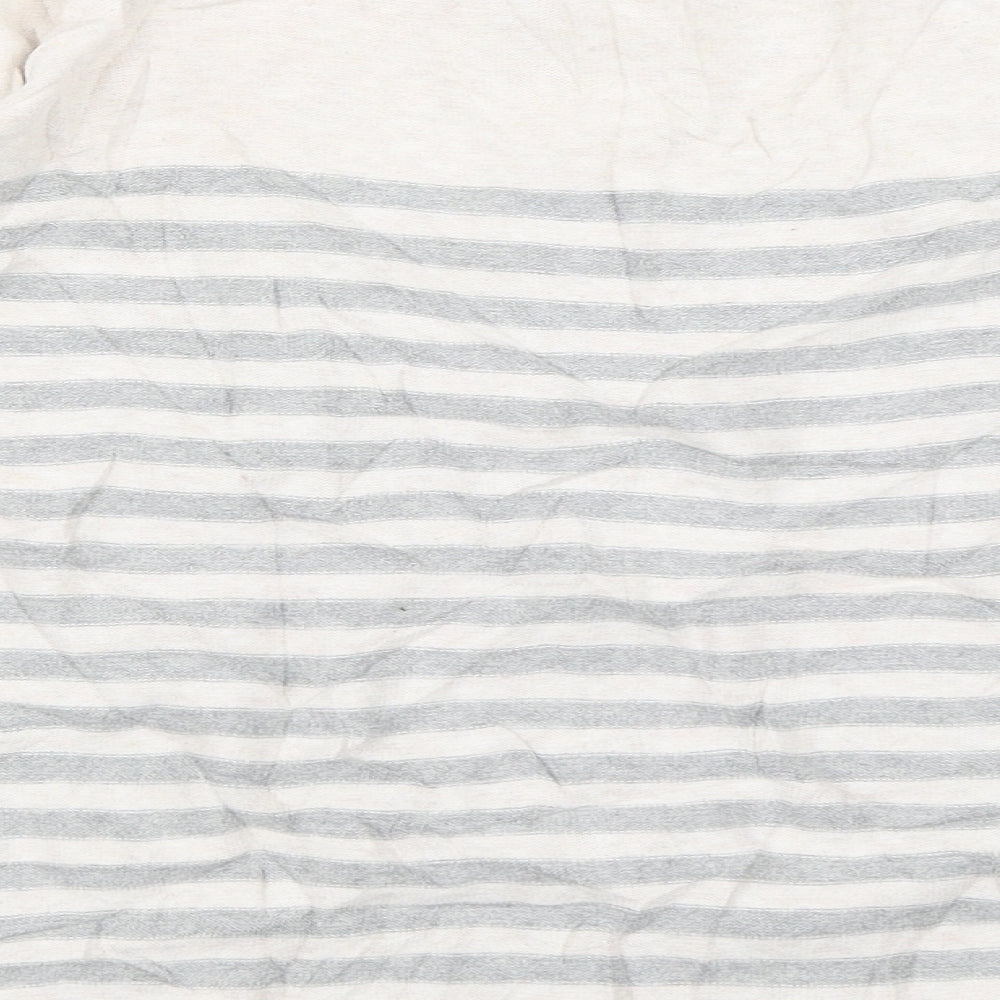 River Island Womens Grey Striped Pullover Jumper Size 10