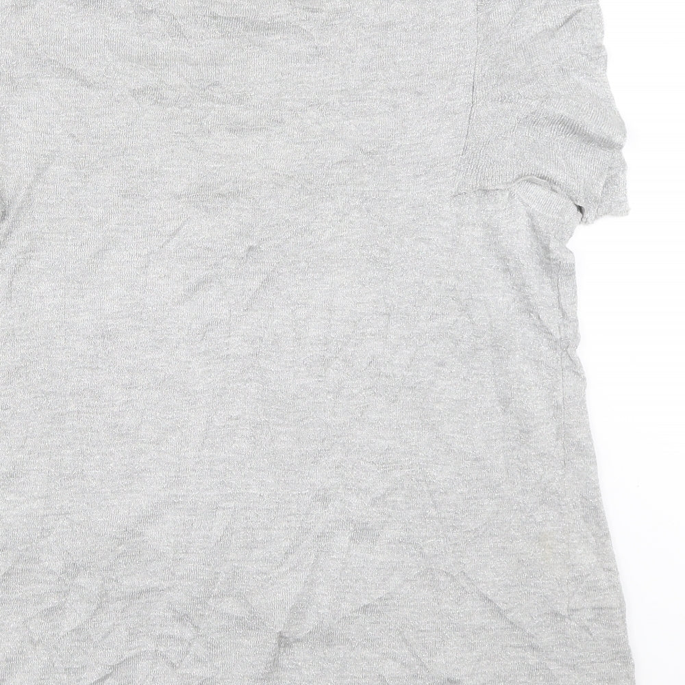 Verve Ami Womens Silver Rayon Pullover Jumper Size XL