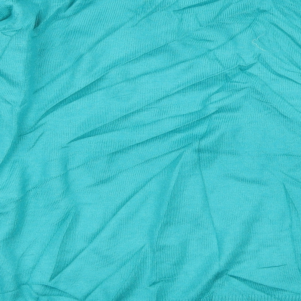 Brand and care label for EWM women’s blue jumper, size S