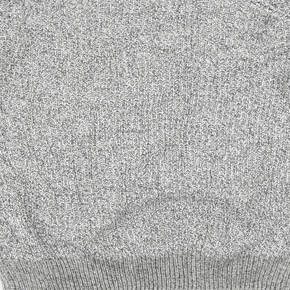 Brand and care label for Marks & Spencer women’s grey jumper, size M