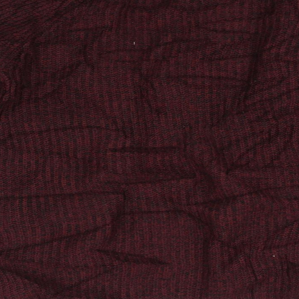Brand and care label for Papaya women’s purple cardigan jumper, size S