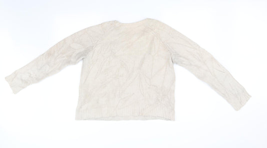 Dorothy Perkins Womens Beige Pullover Jumper Size 12 - antlers
