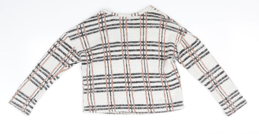 New Look Womens White Pullover Jumper Size S