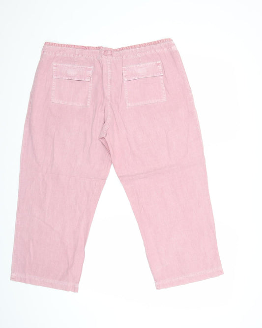 New Look Womens Pink Trousers Size 34 in L28 in