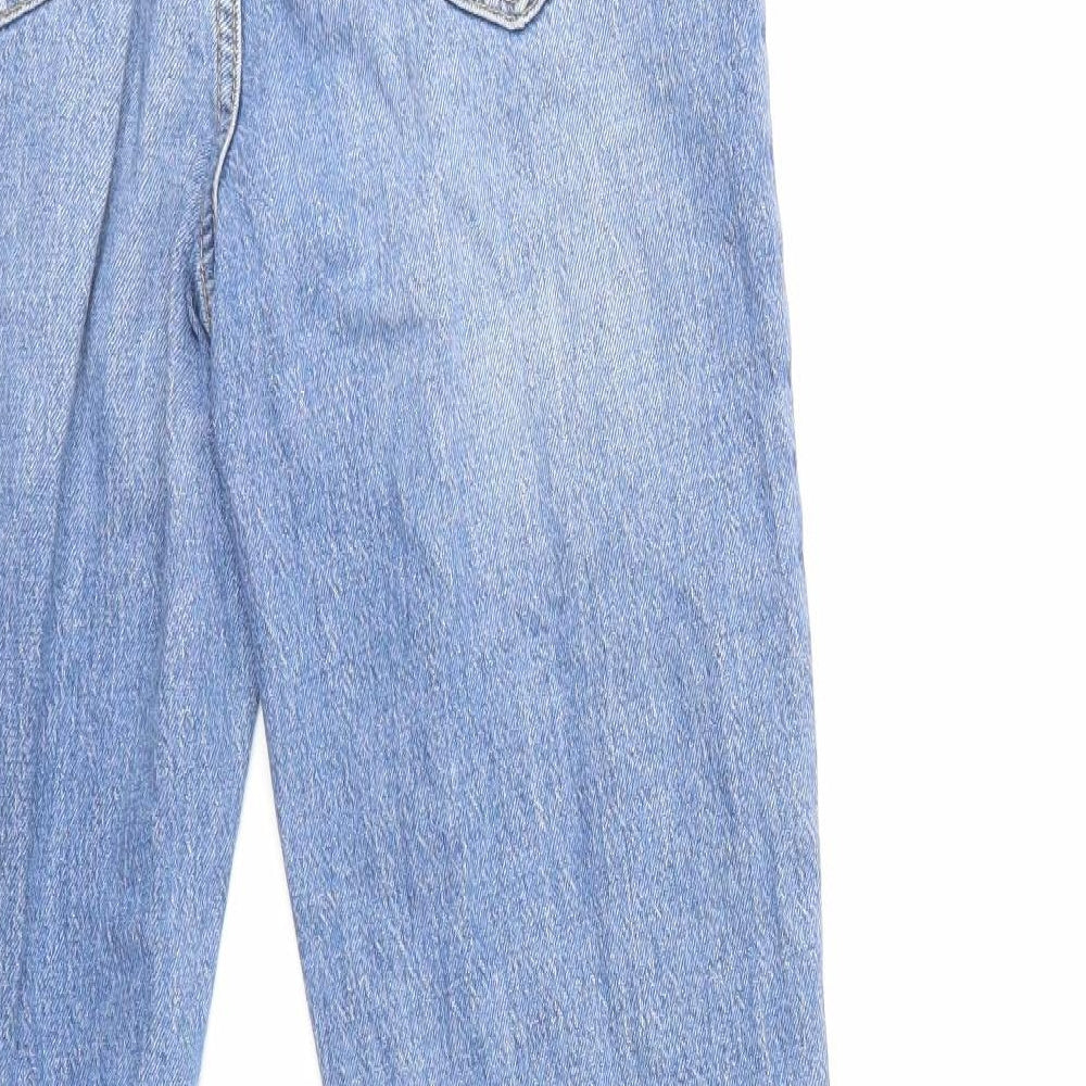 Dorothy Perkins Womens Blue Denim Straight Jeans Size 10 L31 in