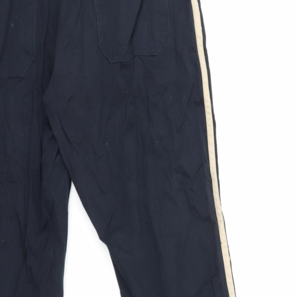 Brand and care label for Classics women’s blue cropped trousers, size UK 12, 26-inch leg
