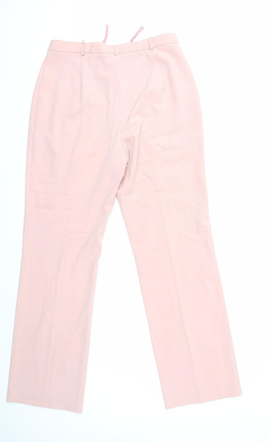 EMOTIONS Womens Pink Trousers Size 16 L31 in