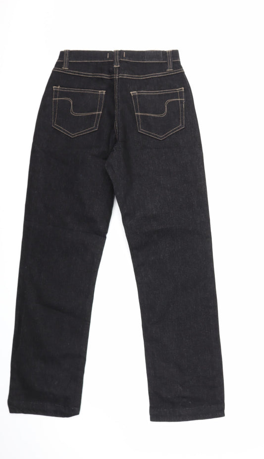 KIMMY Womens Black Denim Straight Jeans Size 26 in L29 in