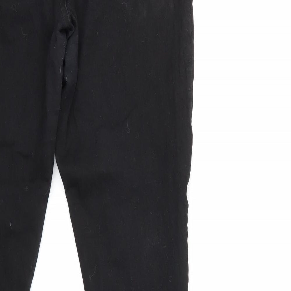 Denim & Co. Womens Black Denim Skinny Jeans Size 14 L30 in