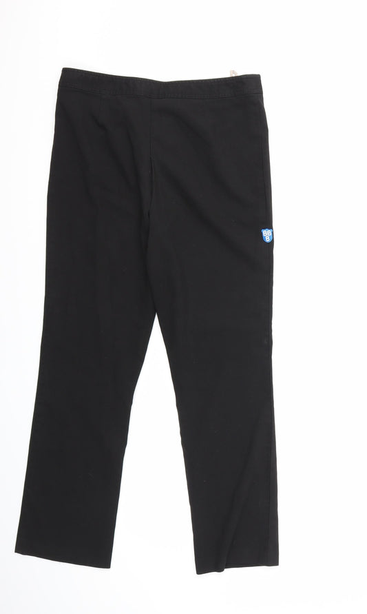 david luke Womens Black Trousers Size 30 L28 in