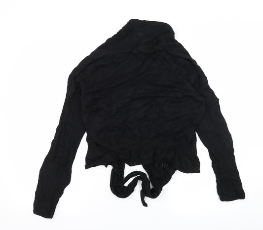 Gallery Womens Black Knit Cardigan Jumper Size M