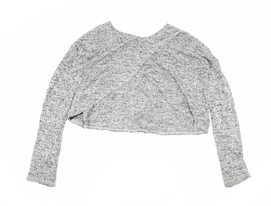 Divided by H&M Womens Grey Knit Pullover Jumper Size S - Open Back