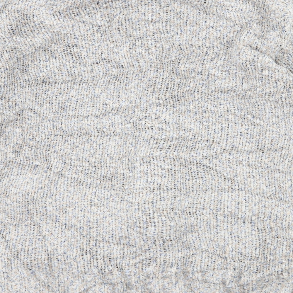 Brand and care label for Bonmarché women’s grey knit full zip jumper, size S