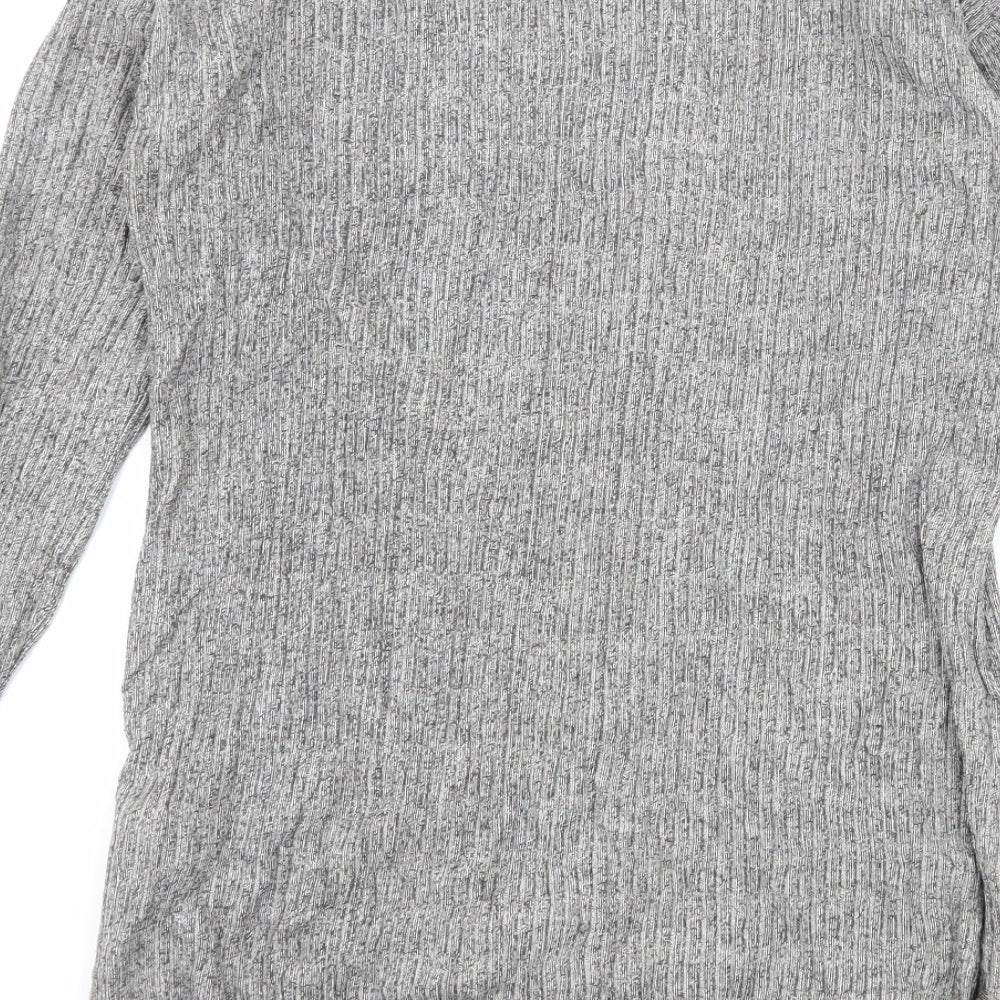 Topshp Womens Grey Jersey Basic T-Shirt Size 8
