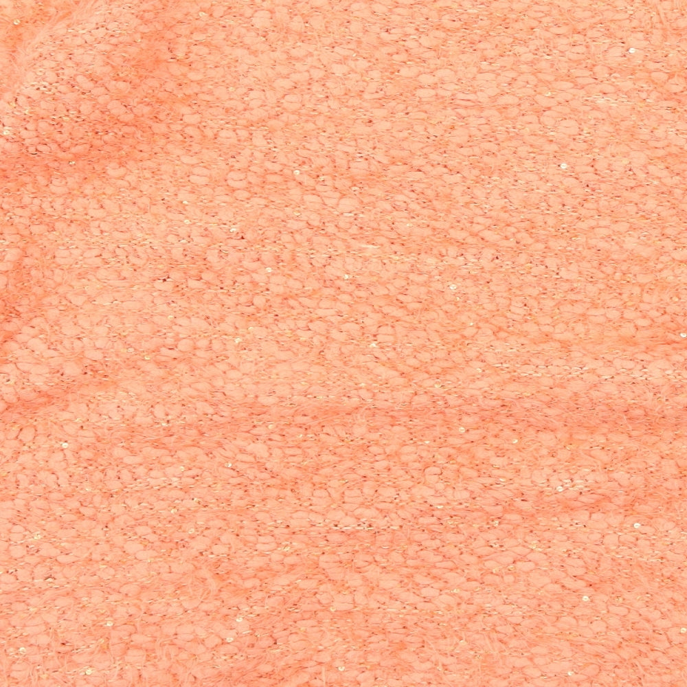 Quiz Womens Orange Knit Pullover Jumper Size S
