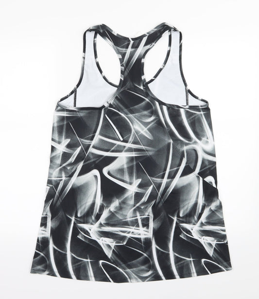 DOMYOS Womens Grey Geometric Basic Tank Size M