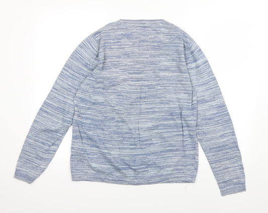 Celio Girls Blue Knit Pullover Jumper Size M