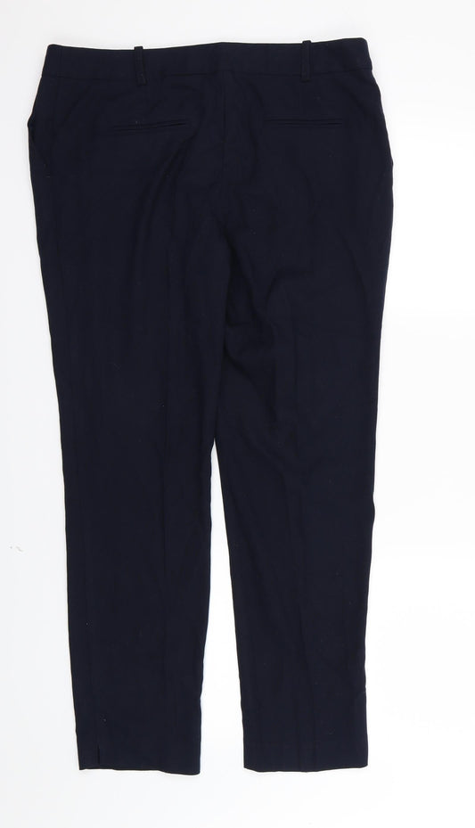 NEXT Womens Blue Rayon Trousers Size 12 L28 in