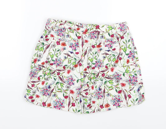 Nutmeg Girls Multicoloured Floral Chino Shorts Size 12-13 Years