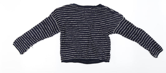 F&F Boys Blue Pullover Jumper Size 9-10 Years