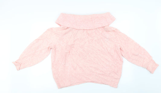 H&M Womens Pink Pullover Jumper Size M