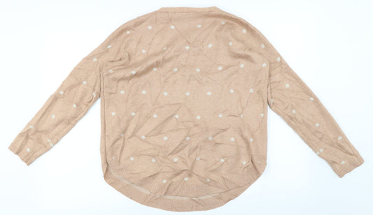 sfera casual Womens Brown Pullover Jumper Size L