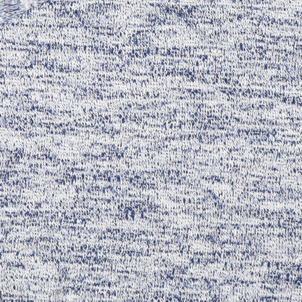 Brand and care label for Next women’s blue jumper, size UK 8