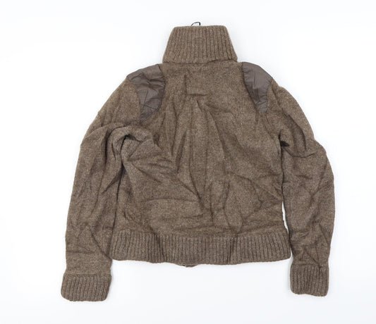 Massamino dutti Womens Brown Full Zip Jumper Size XL