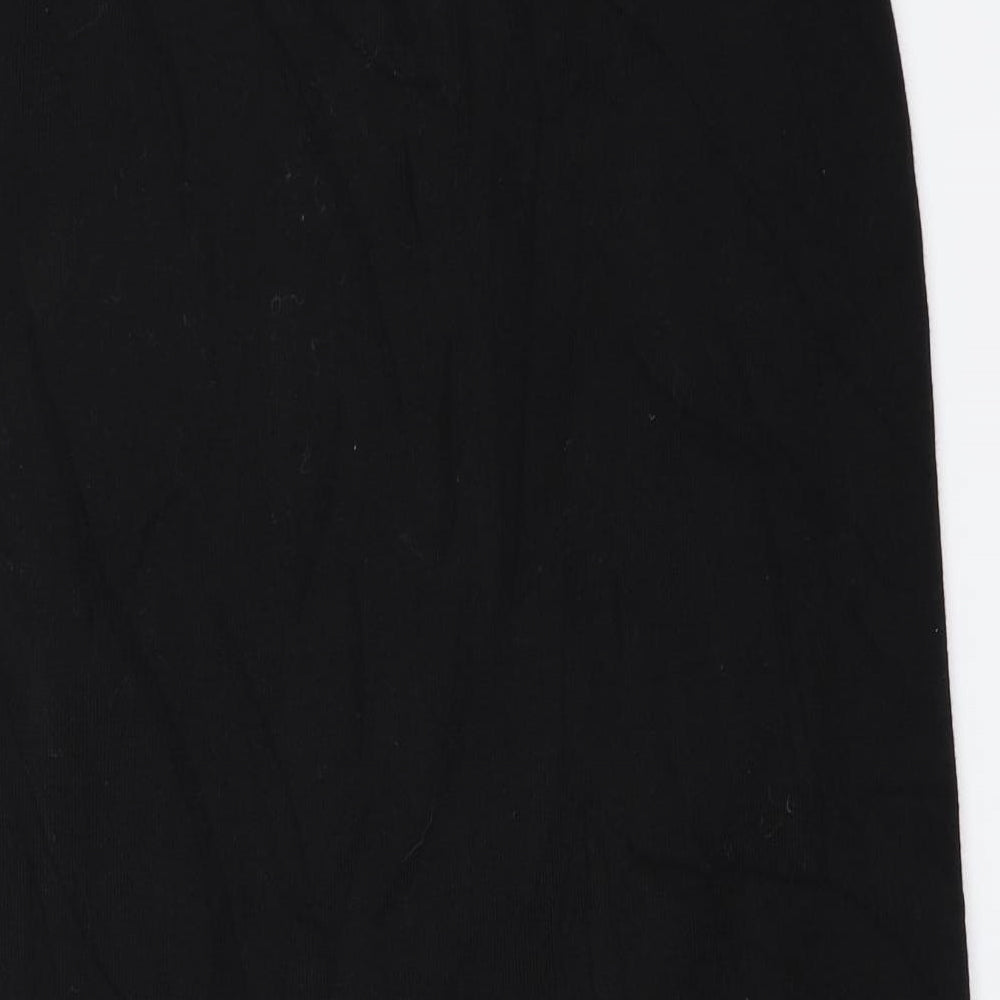 Brand and care label for Country Casuals women’s black a-line set, size L