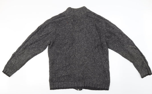 EWM Womens Grey Full Zip Jumper Size M