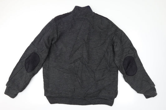 Ventura Mens Grey Full Zip Jumper Size XL