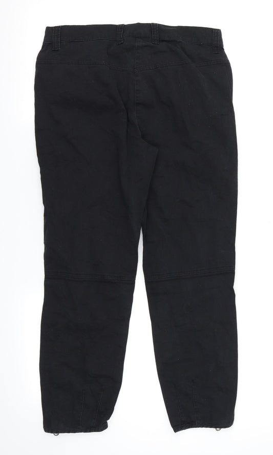 Benotti Womens Black Denim Straight Jeans Size 8 L23 in