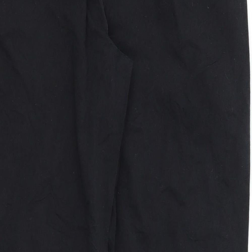 Brand and care label for Benotti women’s black denim straight jeans, size UK 8, 23-inch leg