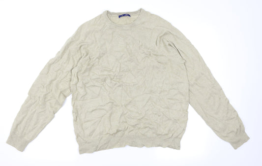 BHS Mens Beige Pullover Jumper Size M