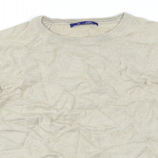 BHS Mens Beige Pullover Jumper Size M