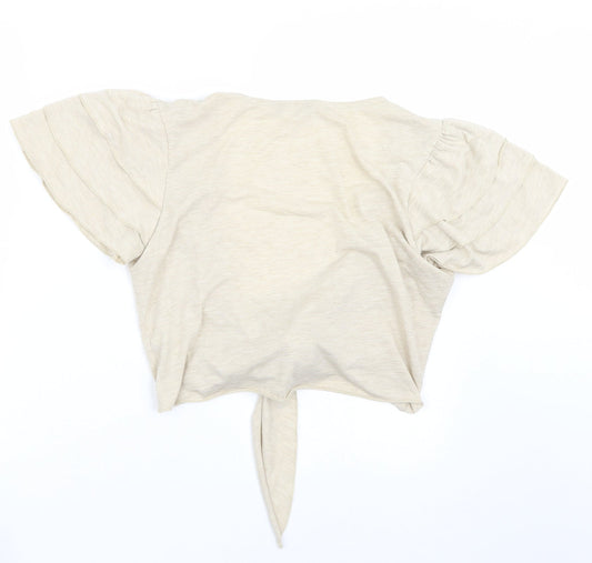 Per Una Womens Beige Cardigan Jumper Size 14