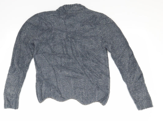 Oasis Womens Grey Knit Pullover Jumper Size S