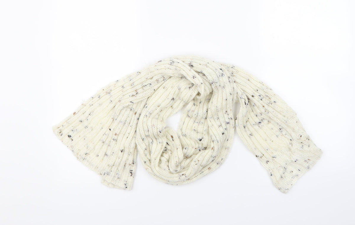 Front view of Preworn women’s white scarf